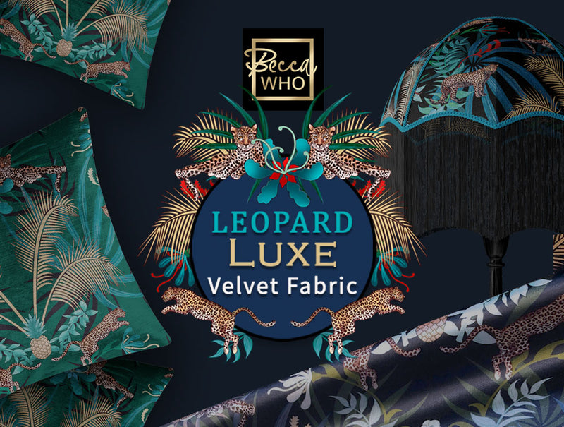 Designer Leopard Fabric for Bold Statement Interiors by Becca Who