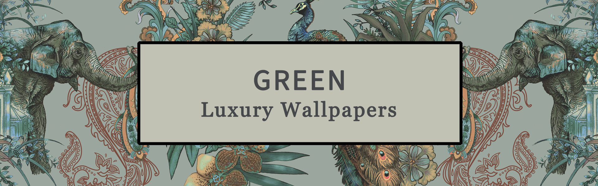 Green Wallpapers by British Wallpaper Designer Becca Who for Statement Home Decor