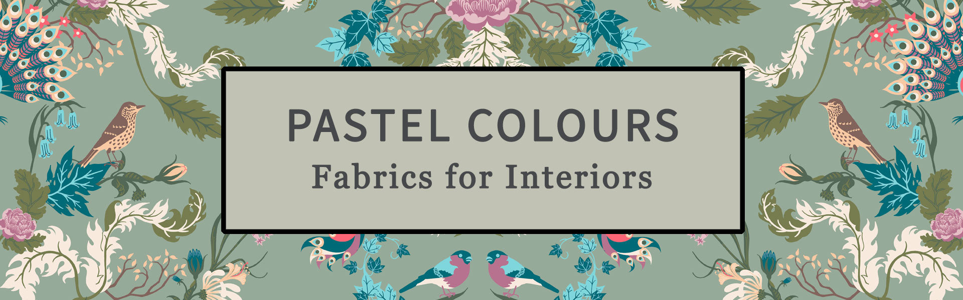 Pastel Fabric for Interiors, Upholstery, Curtains & Soft Furnishings by Designer, Becca Who