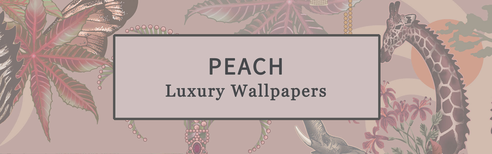 Peach Wallpapers by British Wallpaper Designer Becca Who for Luxury Home Decor