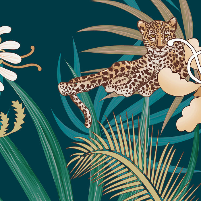 Leopard Luxe in Green & Gold | Art Print