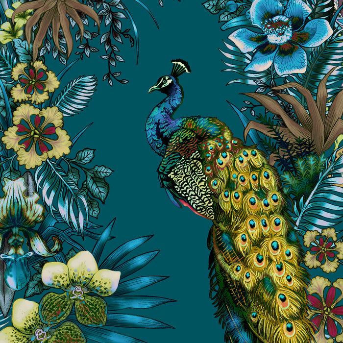 Magic Of India in Peacock Teal | Art Print