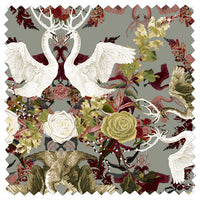 Swan Song in Enchanting | FR | 3.5 Metres Velvet Fabric
