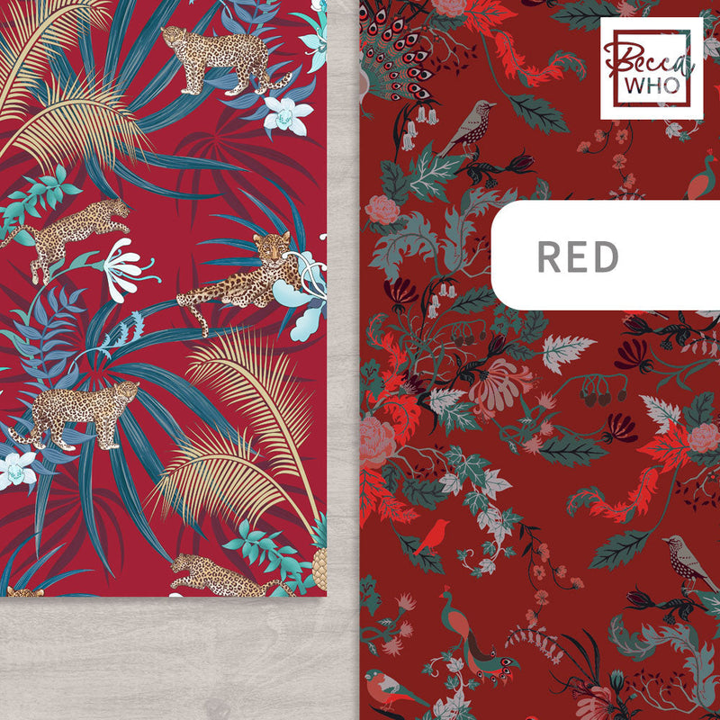 Red Wallpapers for Bold Statement Home Decor by Designer Becca Who