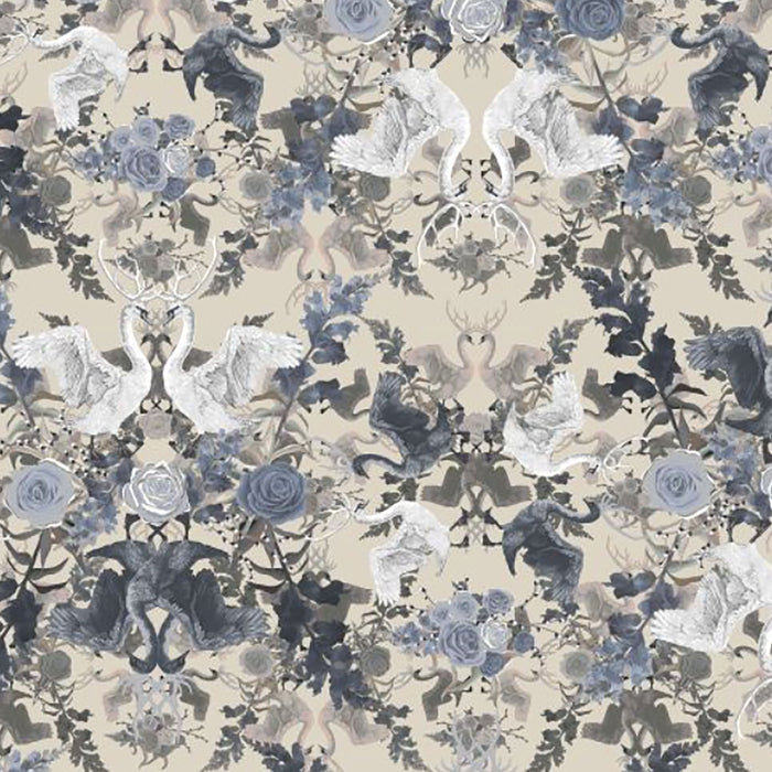 Swan Song in Daydream | Non FR | 1 Half Metre Velvet Fabric