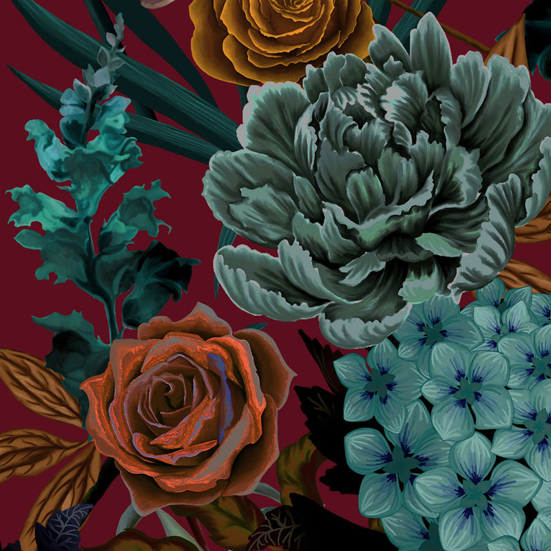Flowerbed in Vivienne | Wallpaper Sample