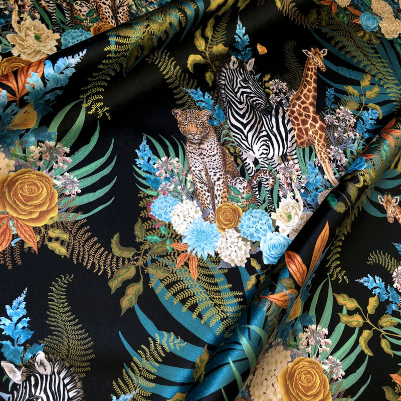 Bold Animals Print Fabric for Upholstery, Curtains and Interiors by Designer, Becca Who