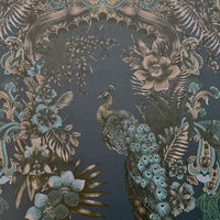 Designer Dark Decor Beautiful Indian Patterned Wallpaper