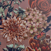Blush Pink Heavy Floral Wallpaper by Designer, Becca Who