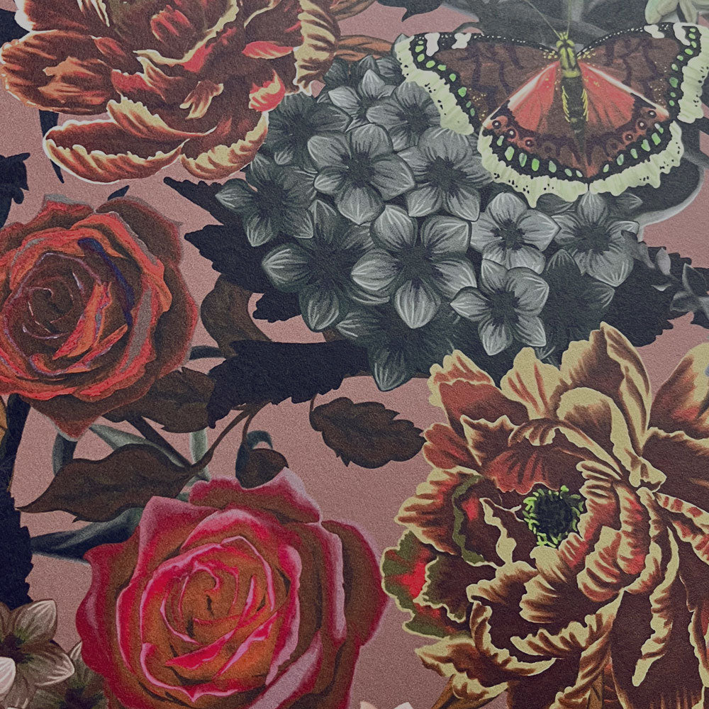 Flowerbed in Clara | Wallpaper Sample
