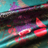 Green Snakes Patterned Velvet Designer Fabric for Upholstery & Curtains by Becca Who
