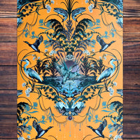 Bold Yellow Feature Wallpaper by Designer, Becca Who