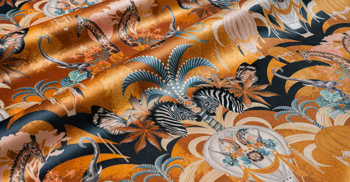 Animal and Wildlife Designer velvet Fabrics by Becca Who