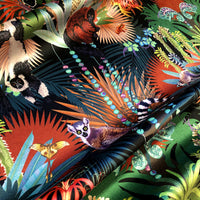 Tropical Animals Print Colourful Fabric for Home Furnishing