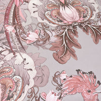 Bold Pink Statement Birds Floral Wallpaper for Luxury Interiors by Designer, Becca Who