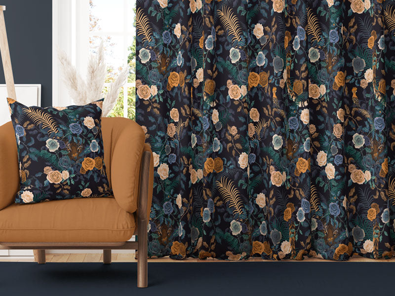 Curtains in Designer Fabric by Becca Who