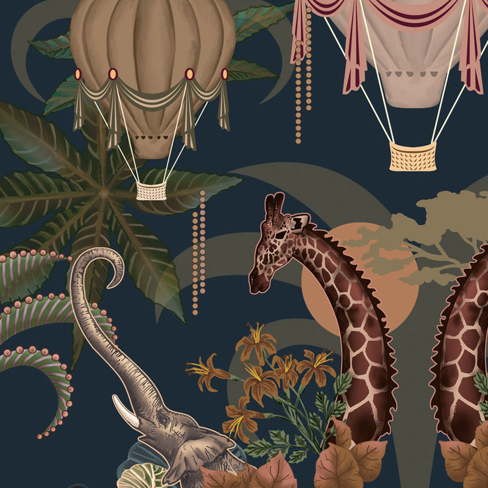 Balloon Safari in Nocturne | Wallpaper Sample