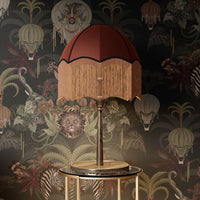 Dark Decor Charcoal & Gold African Animals Luxury Wallpaper by Becca Who