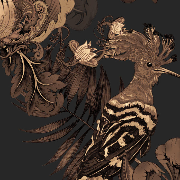 Parade Of Plumes in Ganache | Wallpaper Sample