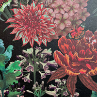 Dark Floral Dramatic Traditional Style Wallpaper Flowerbed by Designer Becca Who