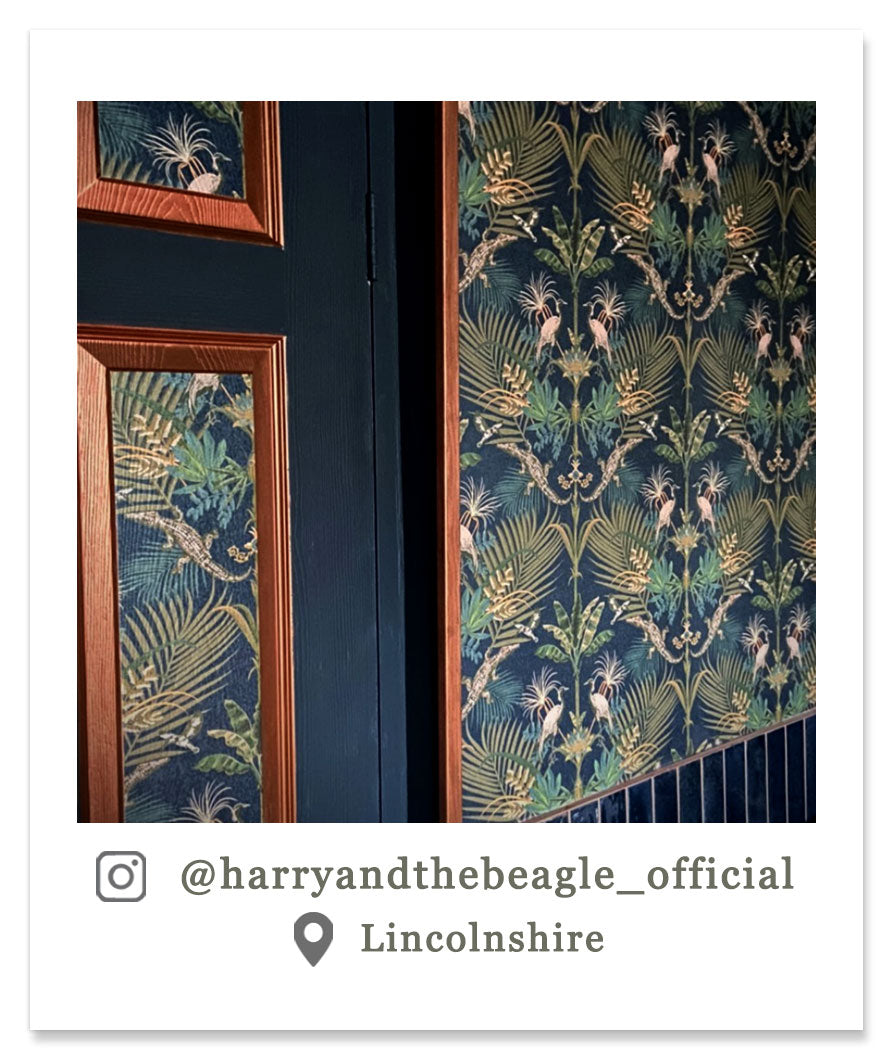 Dark Patterned Statement Wallpaper Decor by UK Designer, Becca Who