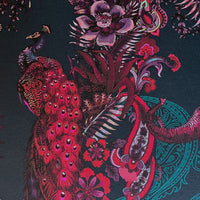 Jewel Tones Feature Wallpaper with Indian Pattern by Designer Becca Who