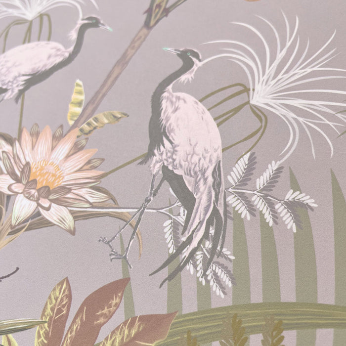 Luxury Designer Wallpaper in Pale Stone by Becca Who