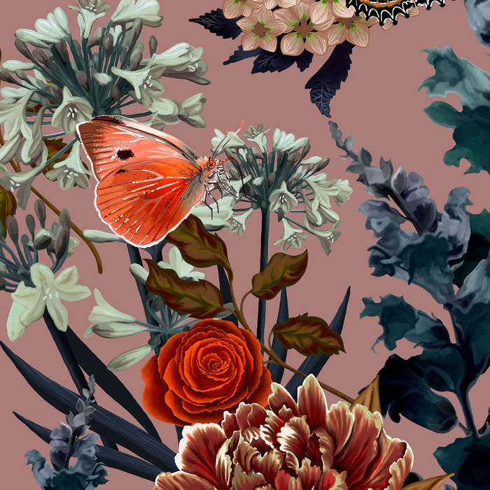 Flowerbed in Clara | Wallpaper Sample