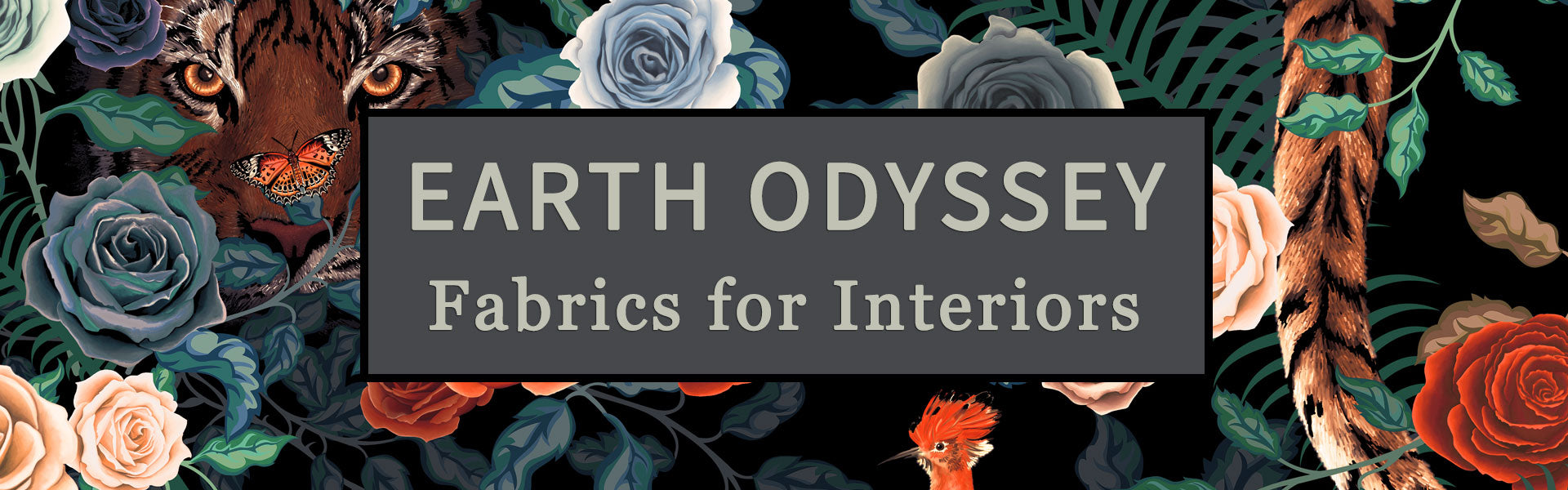 Designer Fabrics for Interiors, Earth Odyssey Collection for Upholstery, Curtains and Soft Furnishings by Becca Who
