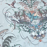Elegant Soft Blue Wallpaper for Country Inspired Interiors by Designer, Becca Who
