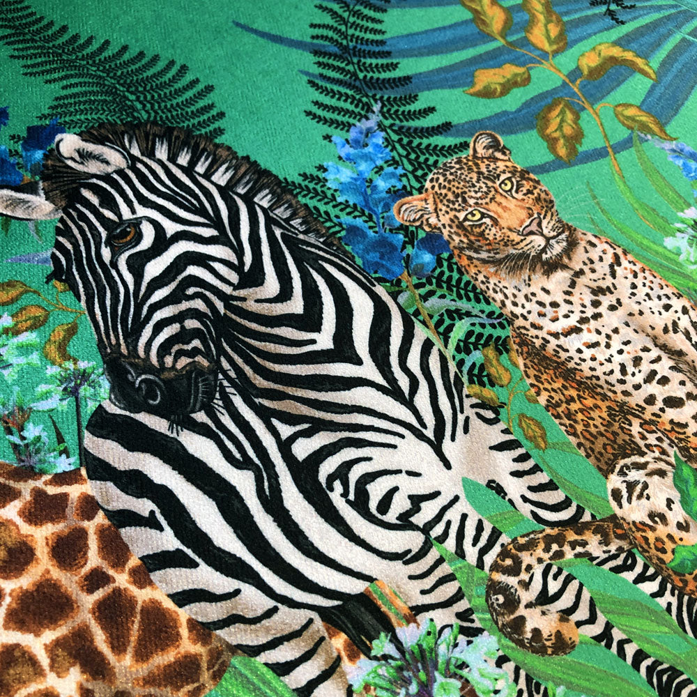 Colourful African Animals Fabric for Interiors, Upholstery and Curtains by Designer, Becca Who