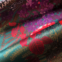 Green Snakes Patterned Velvet Designer Fabric for Interiors by Becca Who
