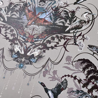 Grey Statement Wallpaper for Country Interiors by Designer Becca Who