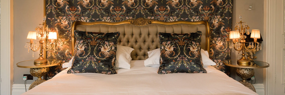 Hospitality Interiors Fabrics & Wallpapers for Commercial Hotels Restaurants by UK Designer Becca Who