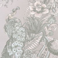 Indian Patterned Luxury Designer Wallpaper in Pale Ivory by Becca Who