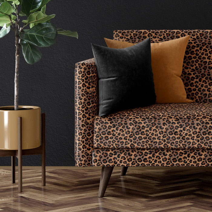 Leopard Print Velvet Furnishing Fabric | Becca Who