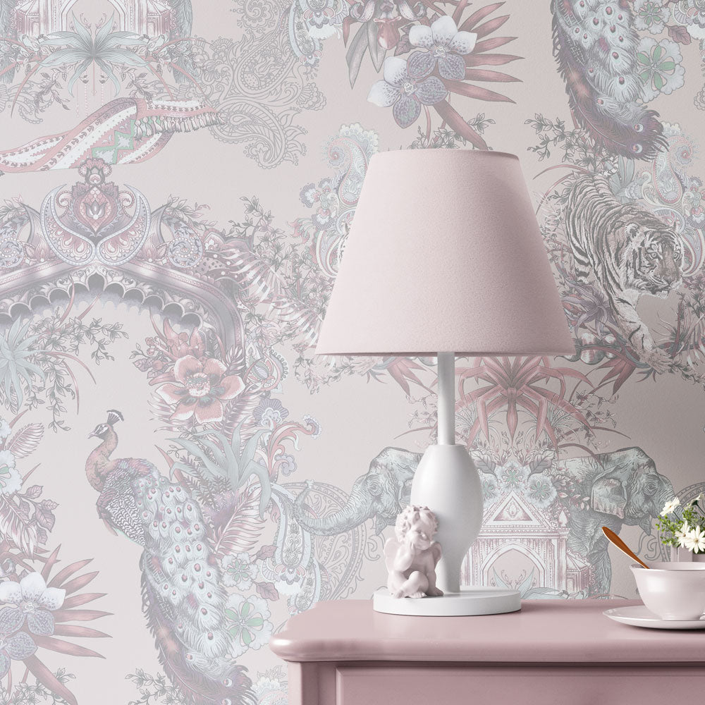 Light Pink Pretty Designer Wallpaper by Becca Who