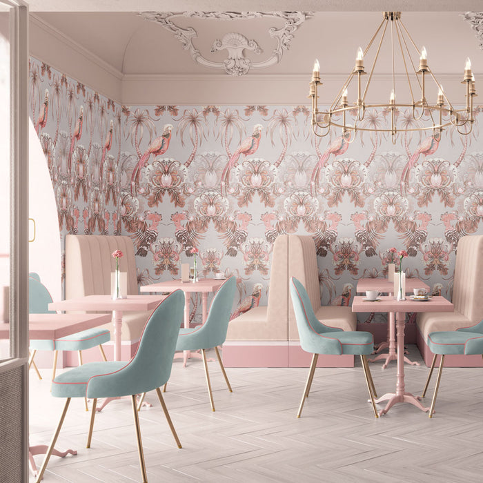 Pink Luxury Wallpaper for Commercial Interiors Cafe Restaurant Decor