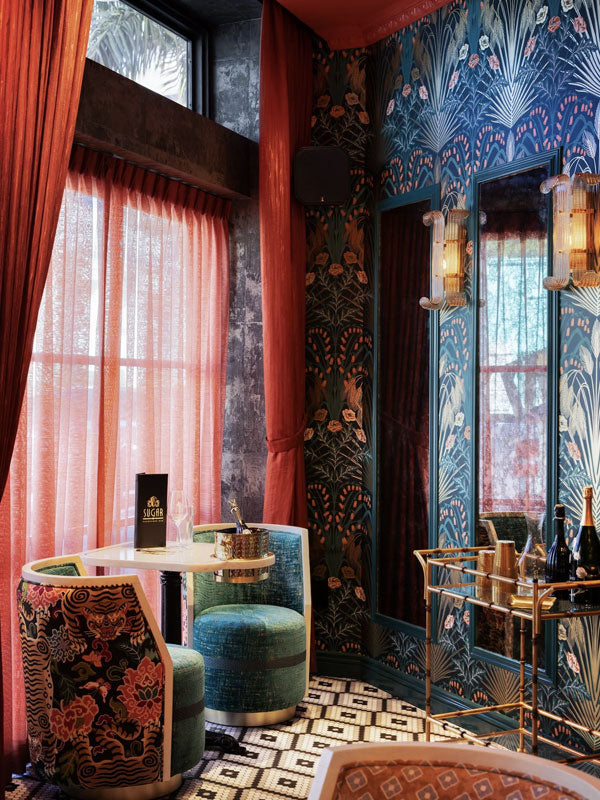 Interior Design at Sugar Champagne Bar, Sarasota, FL