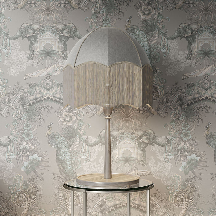 Light, Pale Patterned Luxury Wallpaper by Designer, Becca Who