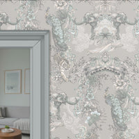 Light, Elegant Patterned Luxury Wallpaper by Designer, Becca Who