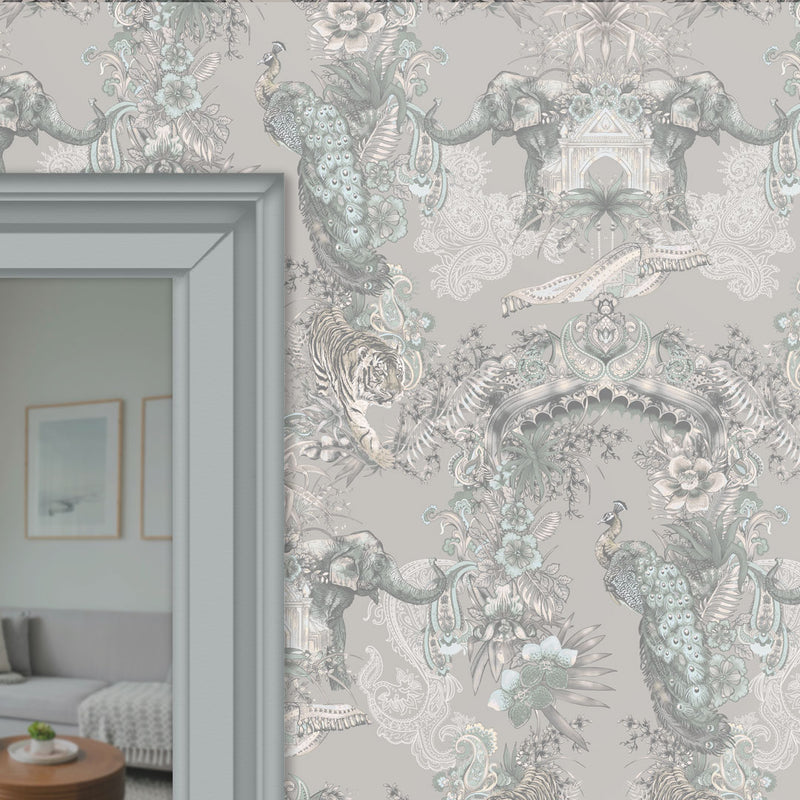 Light, Elegant Patterned Luxury Wallpaper by Designer, Becca Who