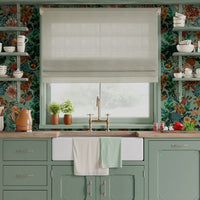 Green Floral Vintage Style Kitchen Wallpaper