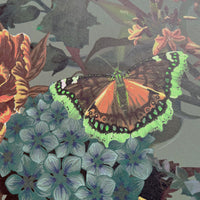 Green Floral Vintage Inspired Wallpaper by UK Designer, Becca Who