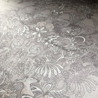 Pale Stone Decorative Velvet Fabric for Upholstery and Curtains by Designer, Becca Who