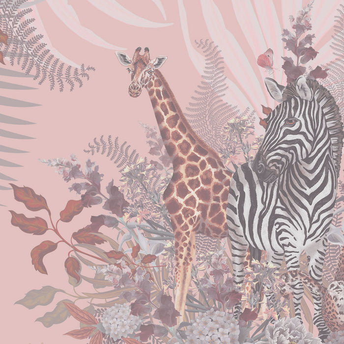 Wild Blooms in Peach | Wallpaper Sample