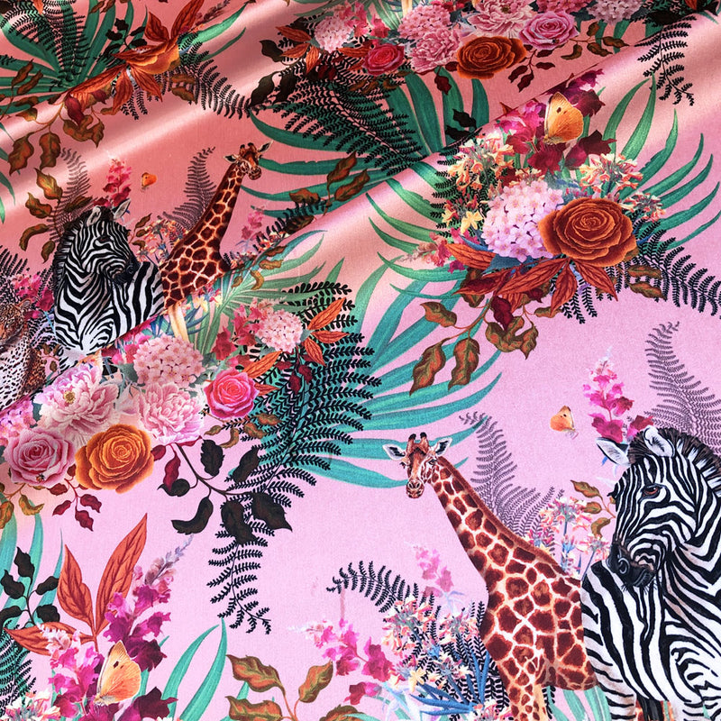 Pink Velvet Furnishing Fabric for Stylish Interiors by Designer, Becca Who