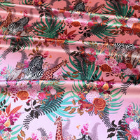 Patterned Pink Curtain Fabric by Designer, Becca Who