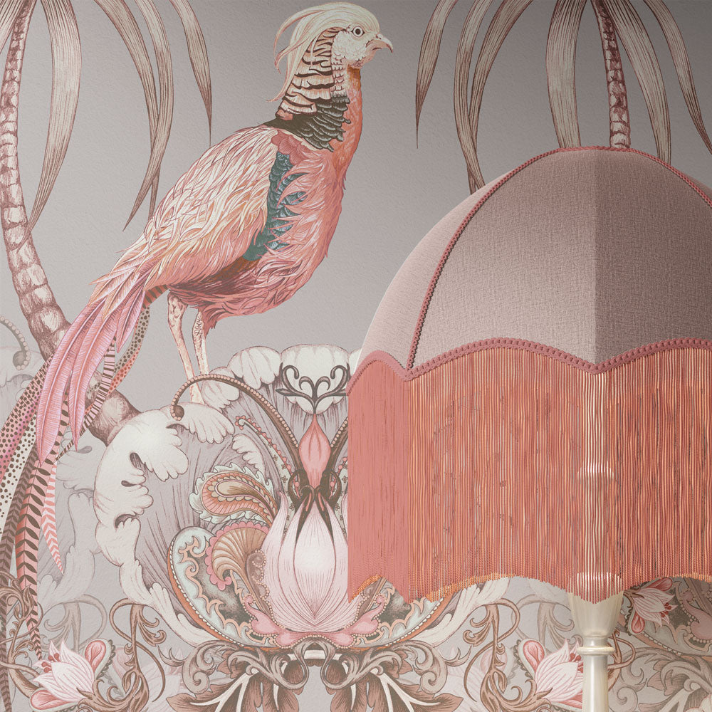 Pink Feature Wallpaper by UK Designer, Becca Who
