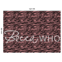 Zebra Print in Pink & Black | Animal Print Velvet Furnishing Fabric